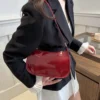 Vintage Patent Leather Shoulder Bag Fashion Women's Handbags