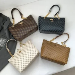 1pcs Fashionable Large Capacity Handbag Texture PU